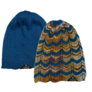 Dakine Chervon Pointelle Knit Reversible Beanie Womens OS Zig Zag Multicolor